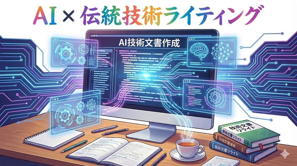 テクニカルライター歴25年の文書力×AIで月3〜5万円の副収入を得るマニュアルリライト副業術